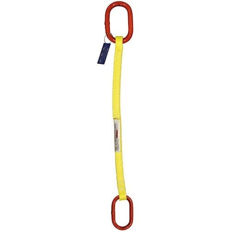 Hsi Sngl Leg Nylon Slng, 2 in Web Width, 6ft L, Oblong to Oblong Link, 6,000lb SOO-EE2-802-06
